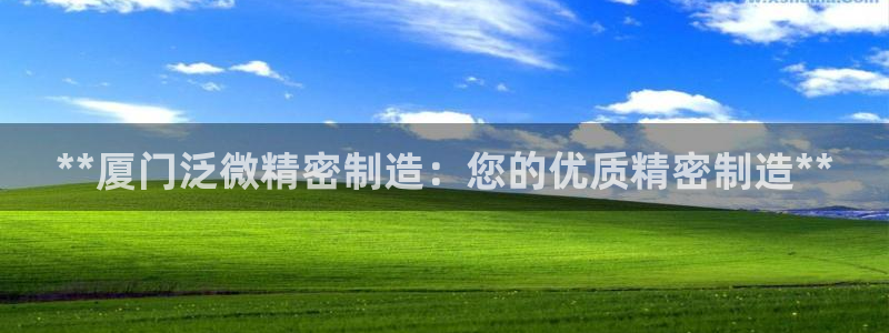 彩神v8下载app：**厦门泛微精密制造：您的优质精密制造**