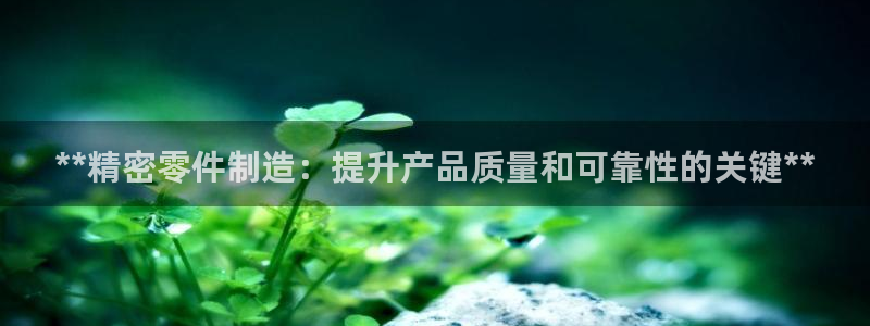 彩神ios下载：**精密零件制造：提升产品质量和可靠性的关键**