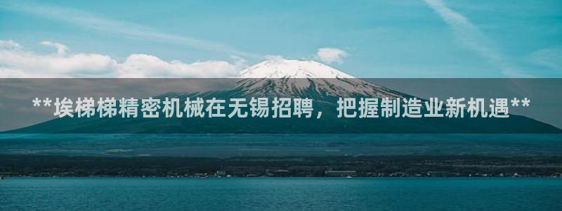 彩神骗局：**埃梯梯精密机械在无锡招聘，把握制造业新机遇**
