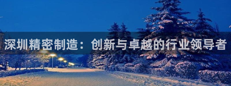 彩神赢的钱是哪里来的：深圳精密制造：创新与卓越的行业领导者