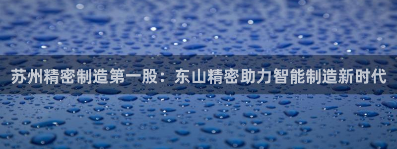 彩神8下载安卓版-彩神8(可提现)官网版1.0.0：苏州精密制造第一股：东山精密助力智能制造新时代