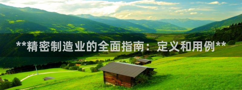 彩神可以提现吗：**精密制造业的全面指南：定义和用例**
