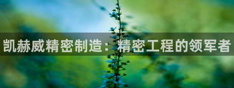 彩神v8手机客户端：凯赫威精密制造：精密工程的领军者