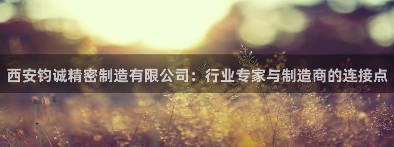 彩神viii下载安卓：西安钧诚精密制造有限公司：行业专家与制造商的连接点