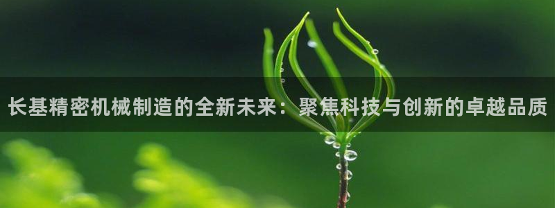 彩神vll官网在线登录：长基精密机械制造的全新未来：聚焦科技与创新的卓越品质