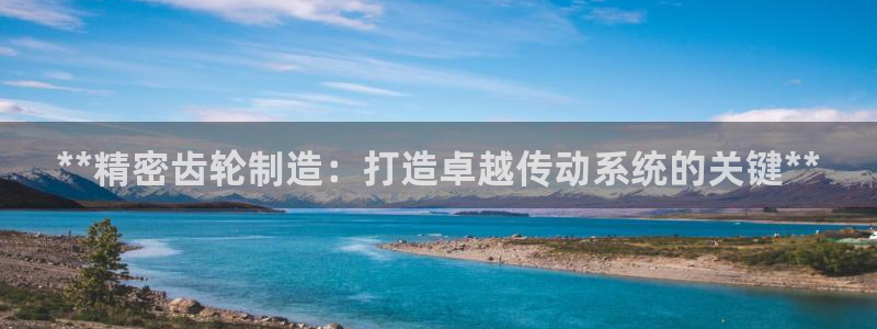 彩神viii下载安卓：**精密齿轮制造：打造卓越传动系统的关键**